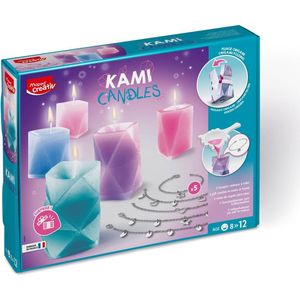 MAPED Creativ - Kami Candles – set voor het maken van Origami-kaarsen met verrassingen sieraden – gemaakt in Frankrijk – knutselen voor kinderen vanaf 8 jaar, meerkleurig