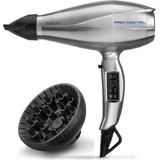 BaByliss Pro - Digital Föhn 6000E - 2200W - Diffuser + 2 Blaasmonden - Digitale Motor