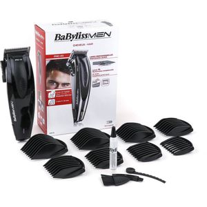 BaByliss Men E951E Pro45 Professionele tondeuse met 8 opzetstukken, draadloze werking op batterijen