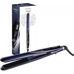 BaByliss ST500E Professionele slimme stijltang met digitale sensor ter bescherming van het haar, 12 temperatuurinstellingen van 180 °C tot 235 °C, keramische coating, ionenfunctie