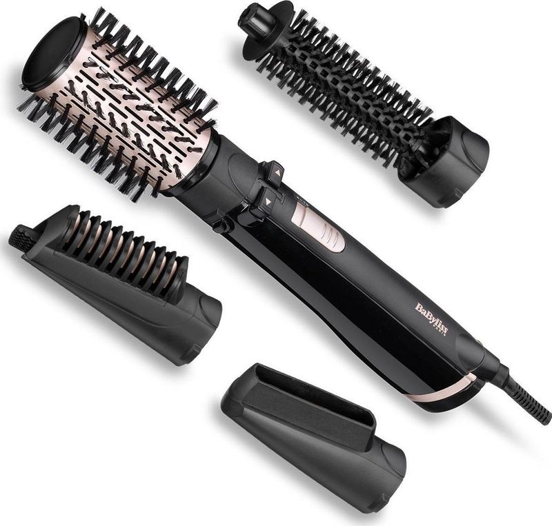 BaByliss Dry, Straighten & Style Föhnborstel AS200E - Roterend - 4 Opzetstukken