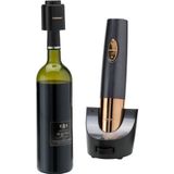 Cuisinart CWO50E Automatic Wine Opener, automatische wijnopener, herlaadbaar, Midnight Grey & Copper