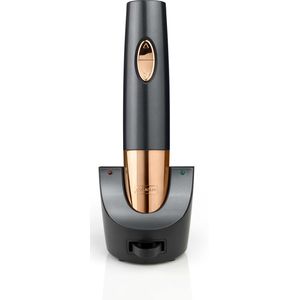 Cuisinart CWO50E Automatic Wine Opener, automatische wijnopener, herlaadbaar, Midnight Grey & Copper