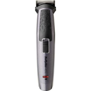 BaBylissMEN MT727E 10-in-1 Carbon Titanium Multitrimmer, Trimmerset met Neustrimmer en Foil Shaver, Draadloos Gebruik, Afspoelbare koppen, 4 Baardopzetkammen, 2 Body Groom, Neustrimmer, Inclusief Etui