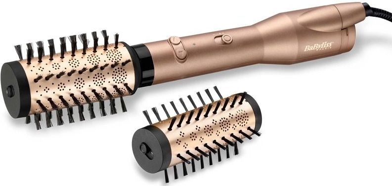 BaByliss Big Hair Dual Föhnborstel AS952E - Roterende föhnborstel - 2 roterende borstels - Evenredige luchtverdeling [Airstyler]