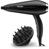 BaByliss Turbo Smooth 2200 D572DE haardroger, zwart/zilver