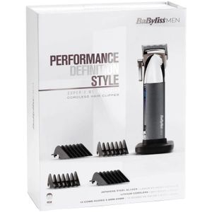 BaByliss Super-X Metal Tondeuse E996E - 180 min draadloos gebruik - Incl. USB oplaadstandaard