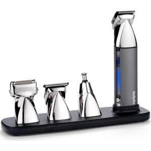 BaByliss - Super-X Metal 15-in-1 Multigroom MT996E - Tondeuse - Zwart - Magnetische Koppen