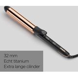BaByliss - Salon Brilliance C459E - Krultang - 32mm - Titanium - 6 Temperaturen