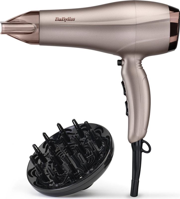 BaByliss Smooth Dry 2300 Espresso Glaze 5790PE Föhn - 2300W - 2.2m snoer inclusief diffuser