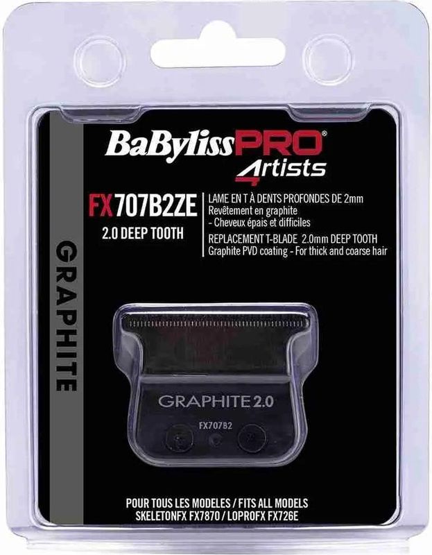 Babyliss PRO 4Artists T-Blade - Deep Tooth - Black Graphite - 2.0mm