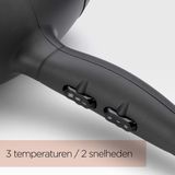 BaByliss - Power Dry Light 2000 Föhn - Grijs - Lichtgewicht - 2000W