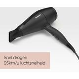BaByliss - Power Dry Light 2000 Föhn - Grijs - Lichtgewicht - 2000W