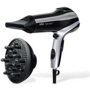 Braun HD730 haardroger 2200 W Zwart, Zilver