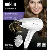 Braun Satin Hair 3 PowerPerfection-droger, ionische technologie om glans en tamme kroezen toe te voegen, HD385,