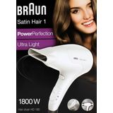 Braun Satin Hair 1 Power Perfection BRHD180E Föhn - Coolshot - 2 temperatuurinstellingen