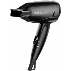 Braun Satin Hair 1 Style&Go BRHD130E Föhn - Reis haardroger - Multivoltage - Inklapbaar