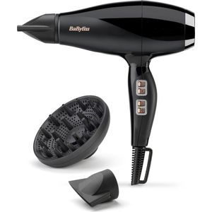 BaByliss Air Power Pro 2300 6716DE Föhn - Föhn met diffuser en 2 extra blaasmonden - 122 km/u - Coolshot