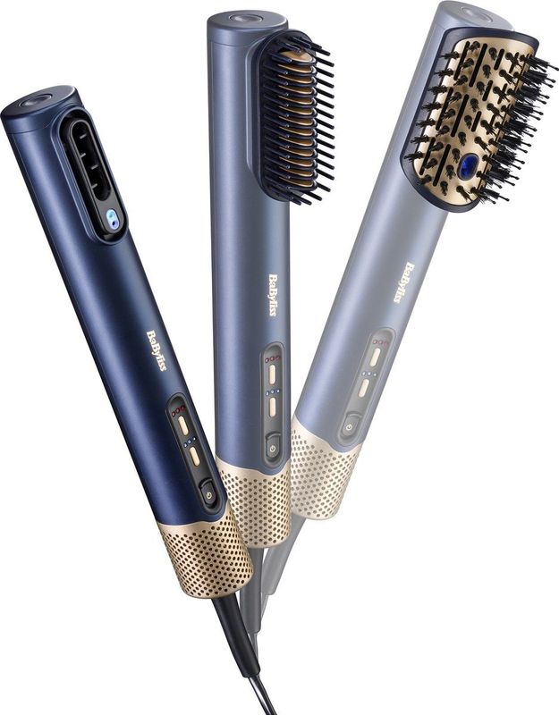 BaByliss - 3-in-1 Wet to Dry Air Wand - Föhn - Zwart - Digitale Haardroger