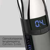 BaByliss Super-X Metal S996E Baardtrimmer - Japans Staal Mes - 0.4mm-5.0mm haarlengte - Digitaal Scherm - Meebewegende Kop
