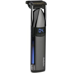BaByliss - Super-X Metal Black Edition - Baardtrimmer - Zwart - Japans Staal Mes - Digitaal Scherm