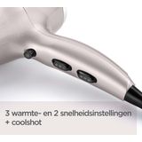 BaByliss - Mauve Lustre D781E - Föhn - Kleur: Mauve - Inclusief Opzetstukken