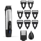 BaByliss - Lithium Power - Baardtrimmer - Zwart - Roestvrijstaal - 14 Kniplengtes