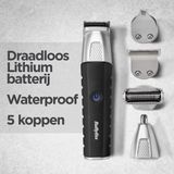 BaByliss - Lithium Power 11 in 1 Multitrimmer - 100% Waterproof - 6 Opzetkammen