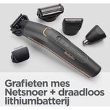 BaByliss - Graphite Precision - 12-in-1 Multi-Trimmer - Trimmerset - Precisie