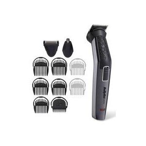 BaByliss MEN Kit de toilettage 11 en 1 pour visage et corps en titane avec tondeuse nez et accessoires de rasoir en aluminium