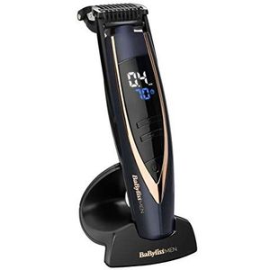 BaByliss MEN Super stoppels XTP stoppel- en baardtrimmer, blauw/roségoud