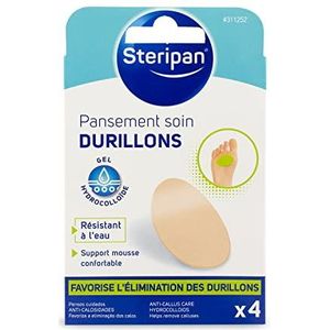 STERIPAN FOOTCARE - Steripan Hydrocolloïde verzorger x 4 – verwijdert eelt zacht – waterdicht
