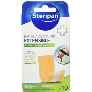 Steripan 10 strepen, voorgesneden, uittrekbaar, 10 x 6 cm