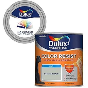 Ma Couleur Sur-Mesure par Dulux Valentine – Binnenverf, muren, plafonds, houtwerk – palet met zintuigen, matte woonruimte, zachtheid van de dageraad, 0,5 l