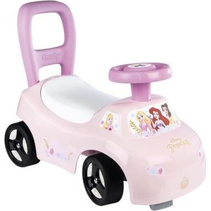 Smoby - 2 in 1 kinderautodrager - Disney Princess - Doos onder het zadel + claxon - Vanaf 10 maanden - Made in France