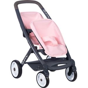 Smoby - Quinny Tweeling Poppenwagen - Roze - Voor Poppen Tot 42 Cm