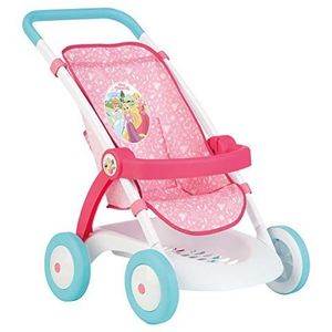 Smoby - Disney prinsessen – kinderwagen – voor poppen en poppen – beugel + opbergmand – 254002