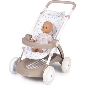 Smoby - 254018 - Baby Nurse Poppenwagen - Trendy - Metalen Frame - Wasbare Bekleding
