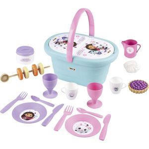 Bluey Picknickmandset - 30-delig rollenspel speelgoed van hout met draagtas, bestek en levensmiddelenaccessoires voor kinderen - FSC-gecertificeerd materiaal - grappige fantasierijke set vanaf 3 jaar