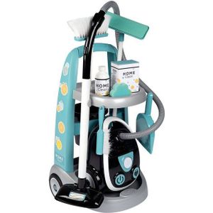 Smoby Toys - Schoonmaaktrolley - 9-Delige Set - Met Stofzuiger en Geluid