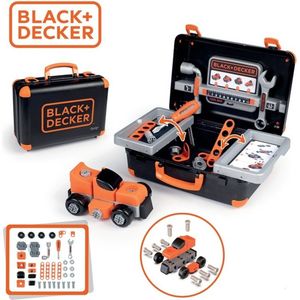 Smoby - Zwart + Decker - Bricolo Box - Gereedschapskoffer - Speelgoed