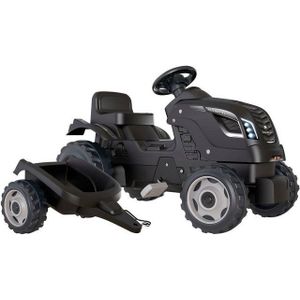 Smoby Farmer XL Black tractor + trailer