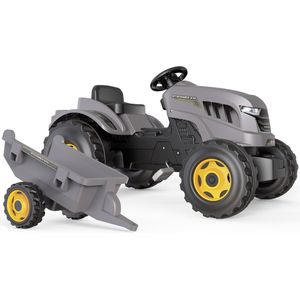 Smoby - Stronger XXL - Traptractor - Grijs - Met Trailer