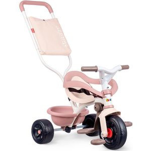 Smoby - Driewieler Fun Comfort - Driewieler - Roze - Met Duwstang