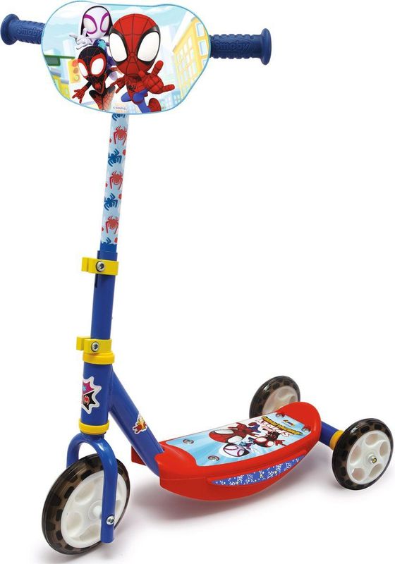 Smoby - Spiderman Step - Scooter - Rood - Met Verstelbaar Stuur
