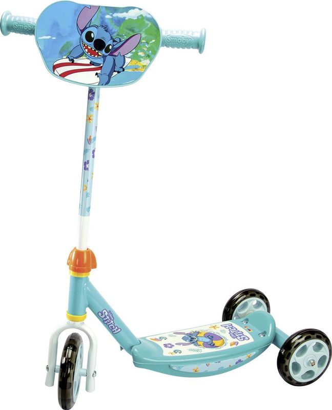 Smoby - Stitch - Driewielscooter - Blauw - Kunststof