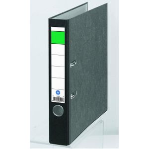 Grüner Balken Ordner Rückenbreite 5 cm DIN A4 Karton schwarz marmoriert