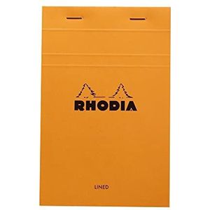10 x Rhodia Notizblock Rhodia Nr. 14 11x17cm liniert 80 Blatt orange