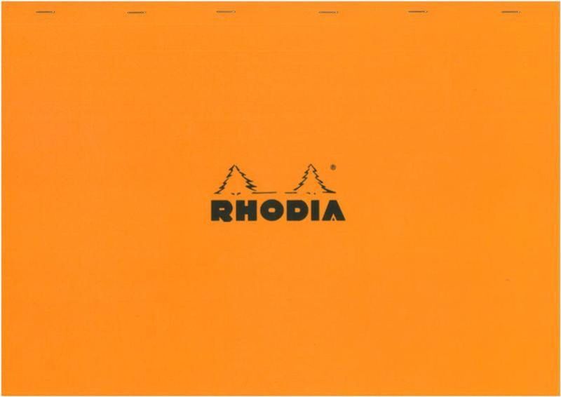 Rhodia Notizblock Rhodia Nr. 10 A3 kariert 80 Blatt orange