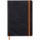 Rhodia Notizbuch Flex A5 liniert 90g/qm 80 Blatt schwarz